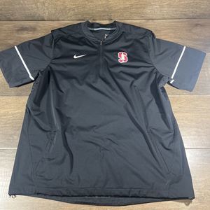 Stanford Jacket Nike Mens XXL Half-Zip Black pull-over